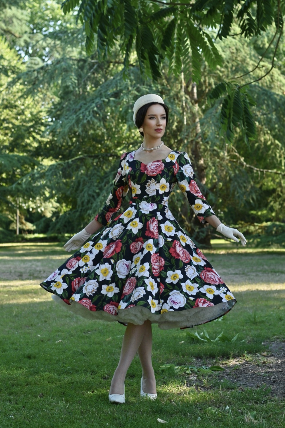Marlowe Floral Swing Dress in Extended Sizing